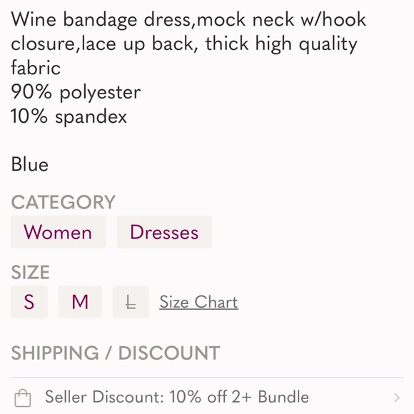 Wine bandage dress - Picture 4 of 4